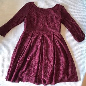 Beautiful red lace dress